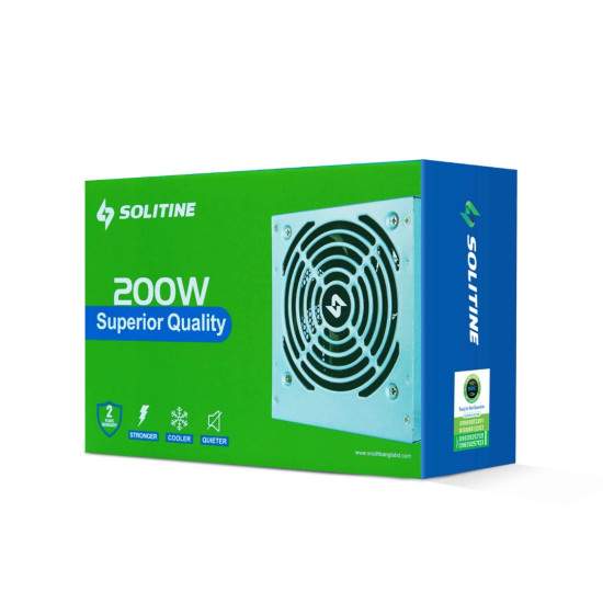 Solitine STN-SP200WW 200W Desktop Power Supply (Silver)