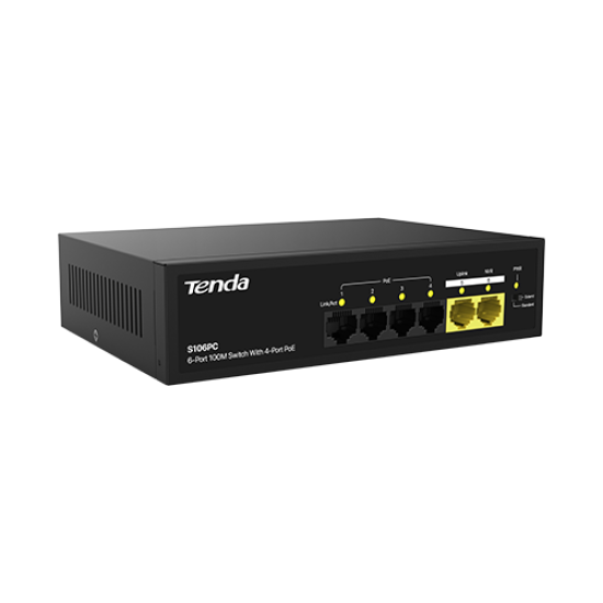 Tenda S106PC 6-Port 100M Unmanaged PoE Switch